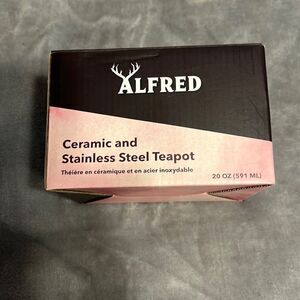 ALFRED Ceramic Stainless Steel Tea Pot